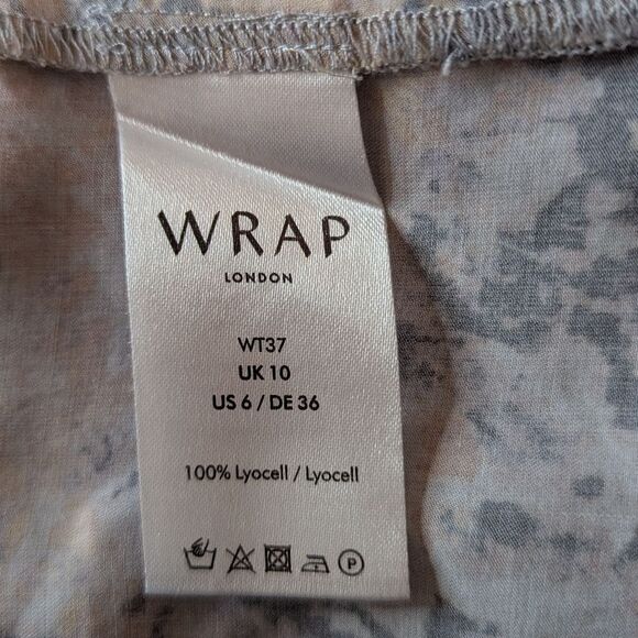 Wrap London Mod Vintage Vibe Preppy Academia Whimsical Abstract Top 6 - Picture 2 of 8